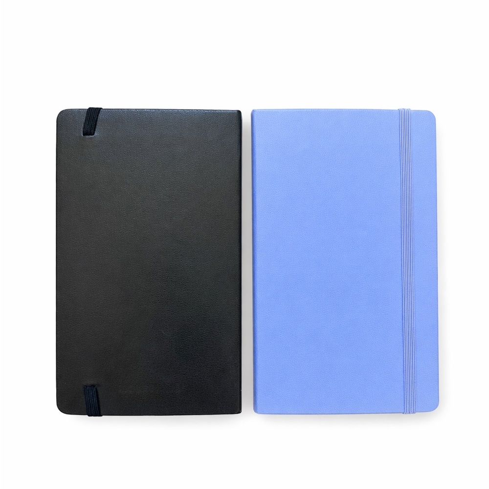 Moleskine Black and Light Blue (lavender)  192pg Ruled Pocket Notebook